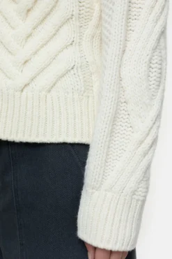 Closed Cable knit cardigan Ivory Outlet