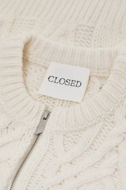 Closed Cable knit cardigan Ivory Outlet