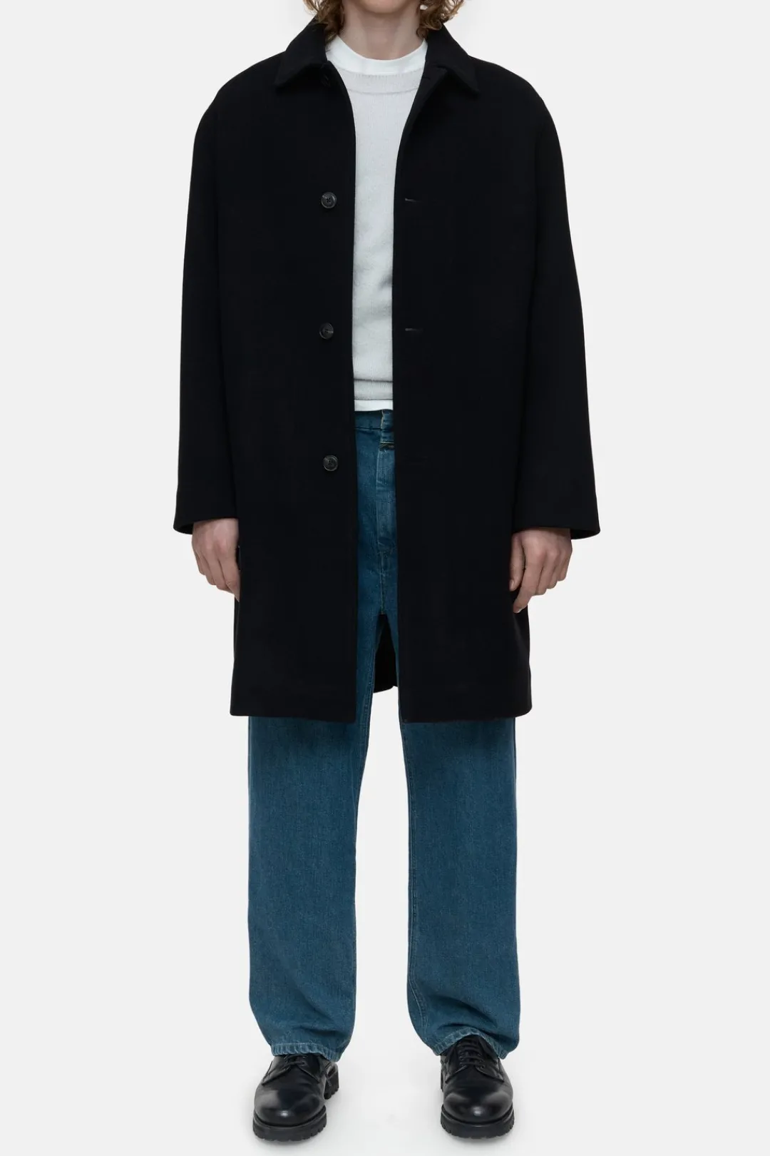 Closed Car coat in virgin wool mix Black Discount