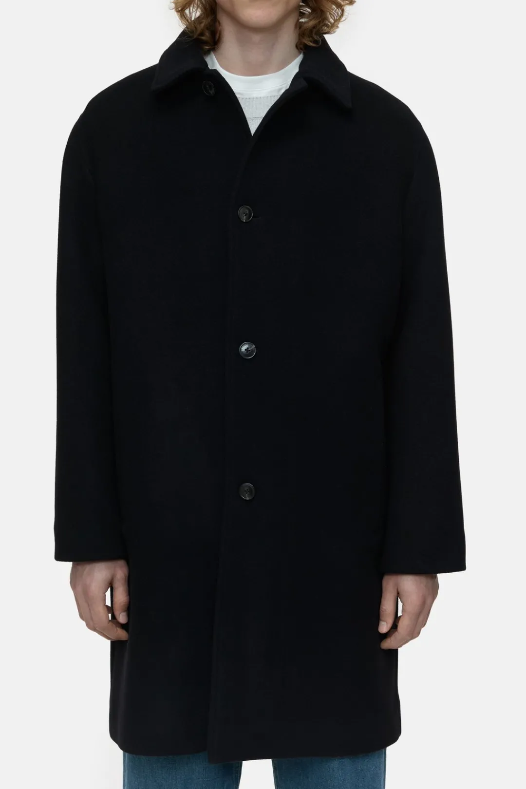 Closed Car coat in virgin wool mix Black Discount