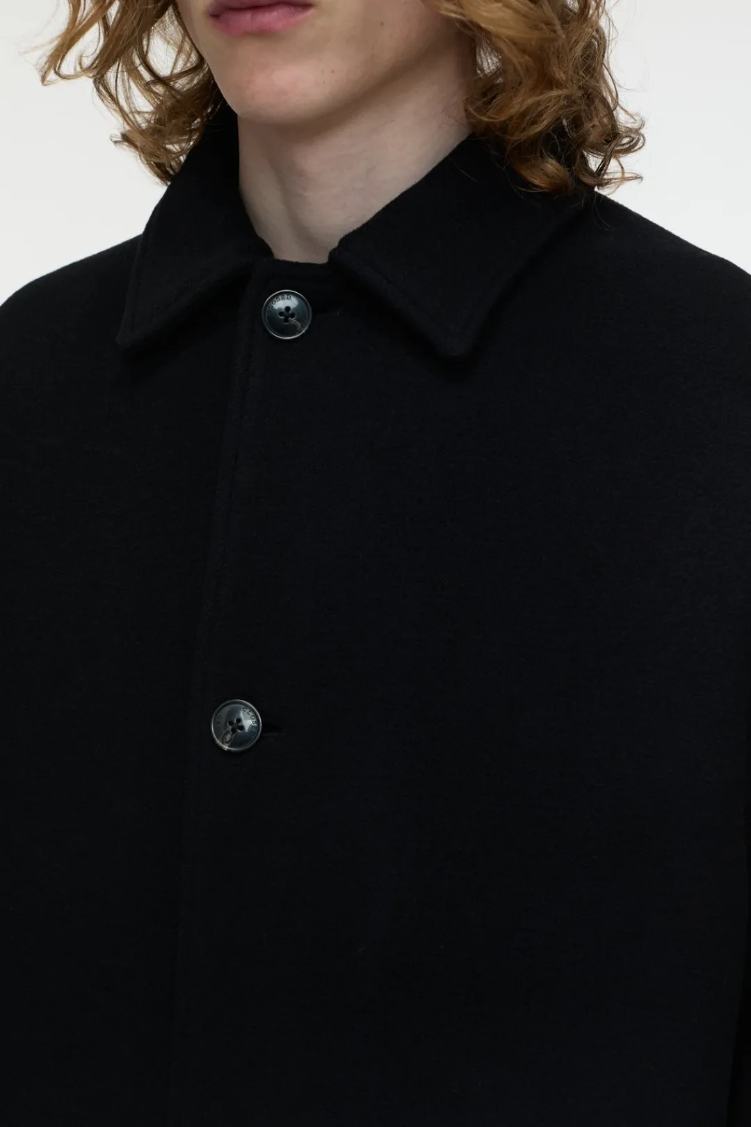 Closed Car coat in virgin wool mix Black Discount