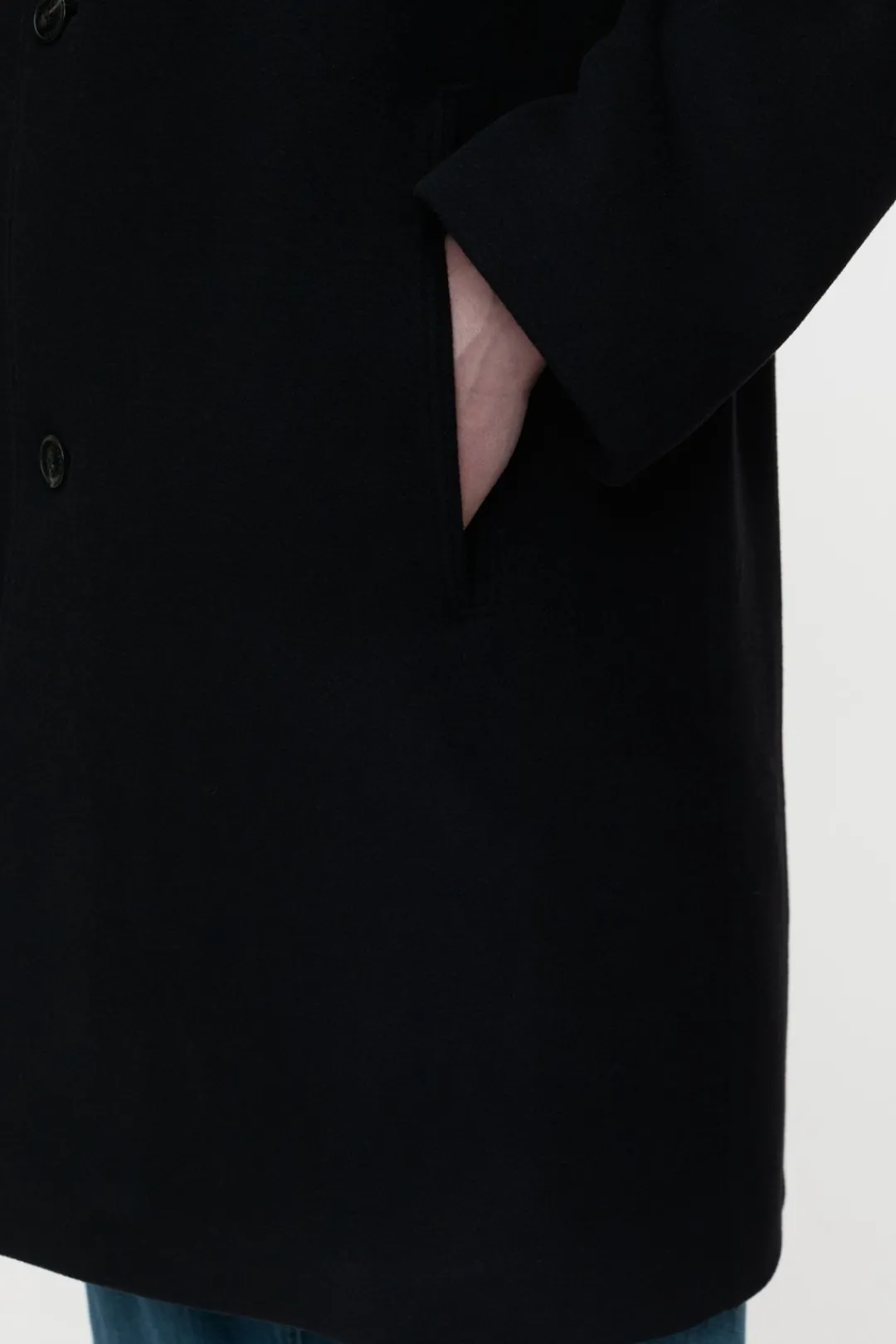 Closed Car coat in virgin wool mix Black Discount