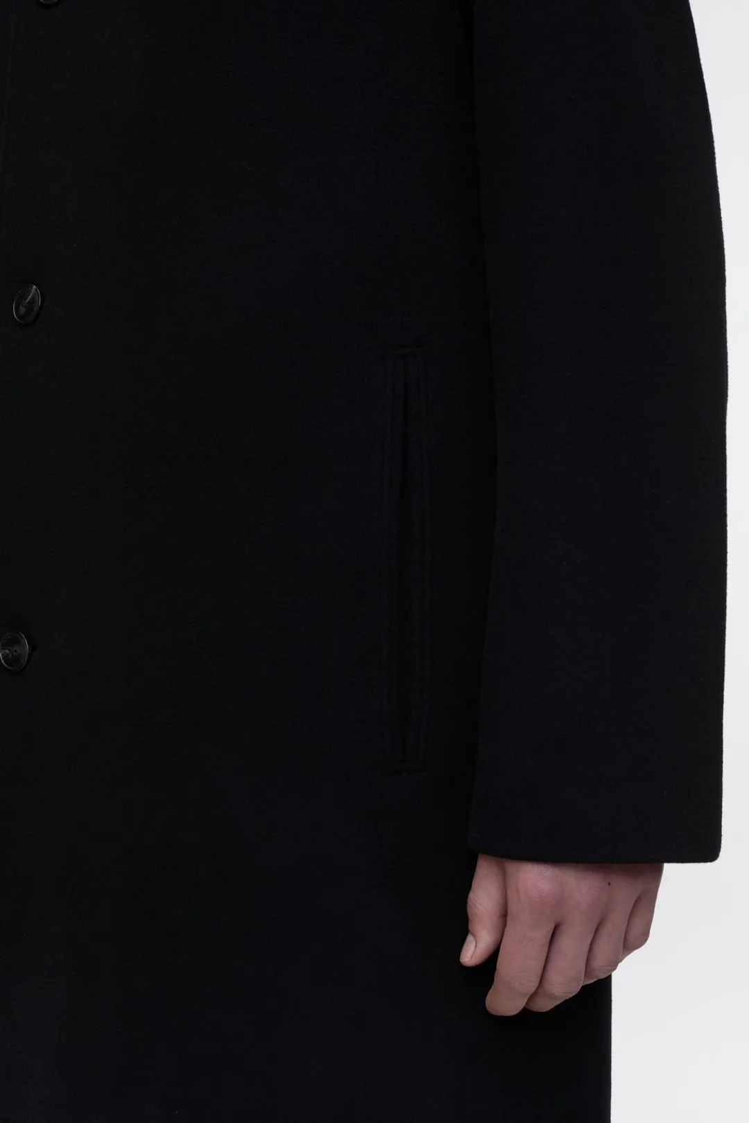 Closed Car coat in virgin wool mix Black Discount