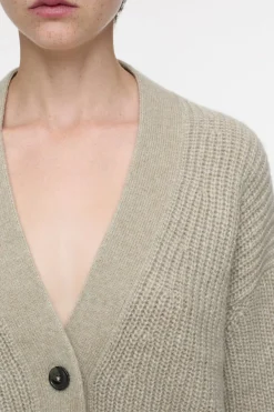 Closed Cardigan made from alpaca mix Sabbia beige Hot