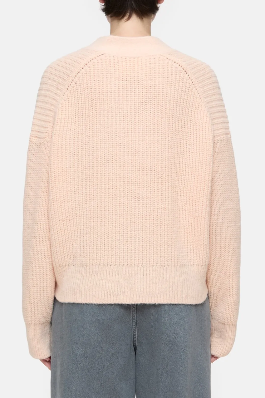 Closed Cardigan made from alpaca mix Albicocca Discount
