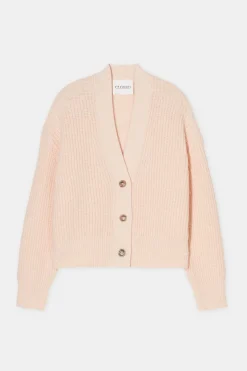 Closed Cardigan made from alpaca mix Albicocca Discount