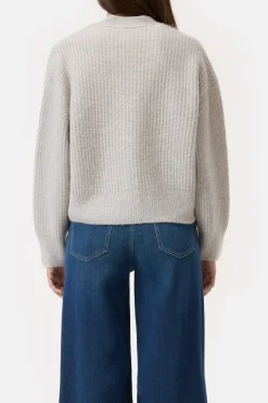 Closed Cardigan made from alpaca and wool mix Stone beige Best