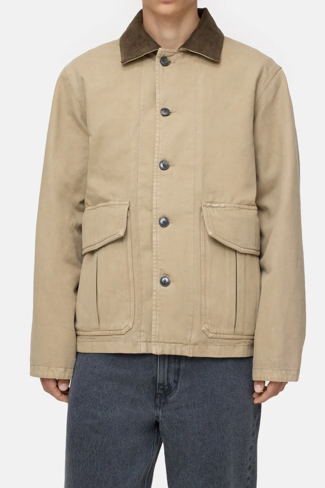 Closed Cargo jacket in ecru denim Cashew cream