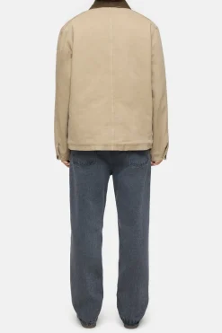 Closed Cargo jacket in ecru denim Cashew cream