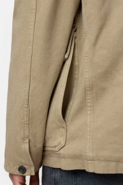 Closed Cargo jacket in ecru denim Cashew cream