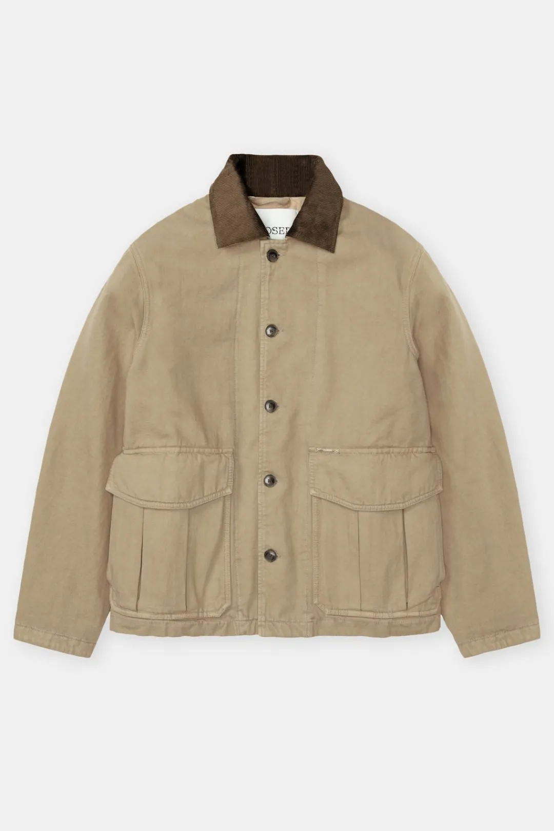 Closed Cargo jacket in ecru denim Cashew cream