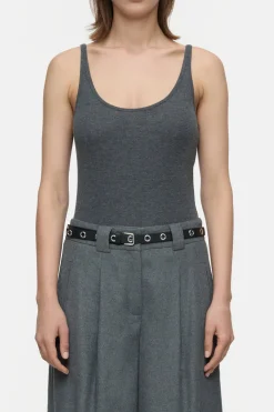 Closed Cashmere blend top Dark grey melange