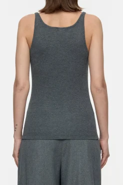 Closed Cashmere blend top Dark grey melange