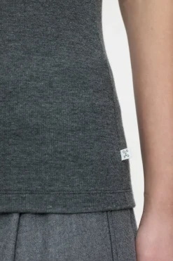 Closed Cashmere blend top Dark grey melange