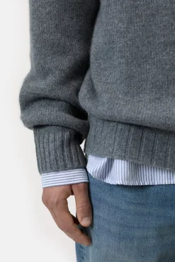 Closed Cashmere turtleneck jumper Dark grey melange New