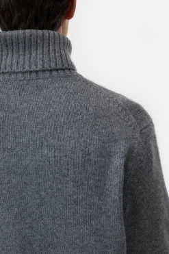 Closed Cashmere turtleneck jumper Dark grey melange New