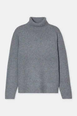 Closed Cashmere turtleneck jumper Dark grey melange New