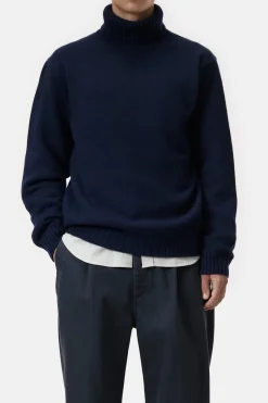 Closed Cashmere turtleneck jumper Dark night Hot