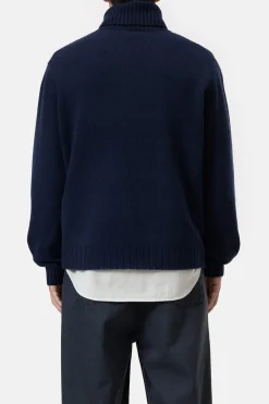 Closed Cashmere turtleneck jumper Dark night Hot