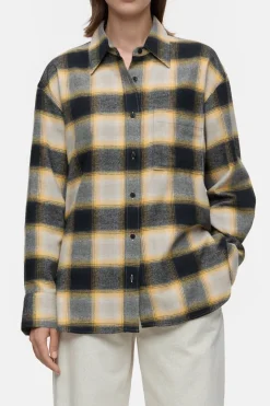 Closed Chequered shirt blouse Irish orange Discount