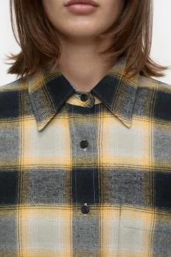 Closed Chequered shirt blouse Irish orange Discount