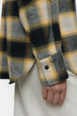 Closed Chequered shirt blouse Irish orange Discount