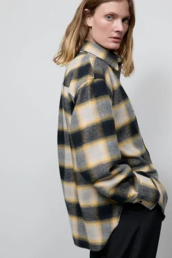 Closed Chequered shirt blouse Irish orange Discount