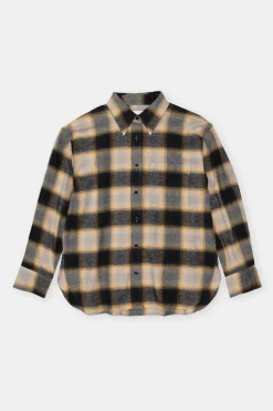 Closed Chequered shirt blouse Irish orange Discount