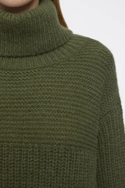Closed Chunky Turtleneck industrial green Clearance