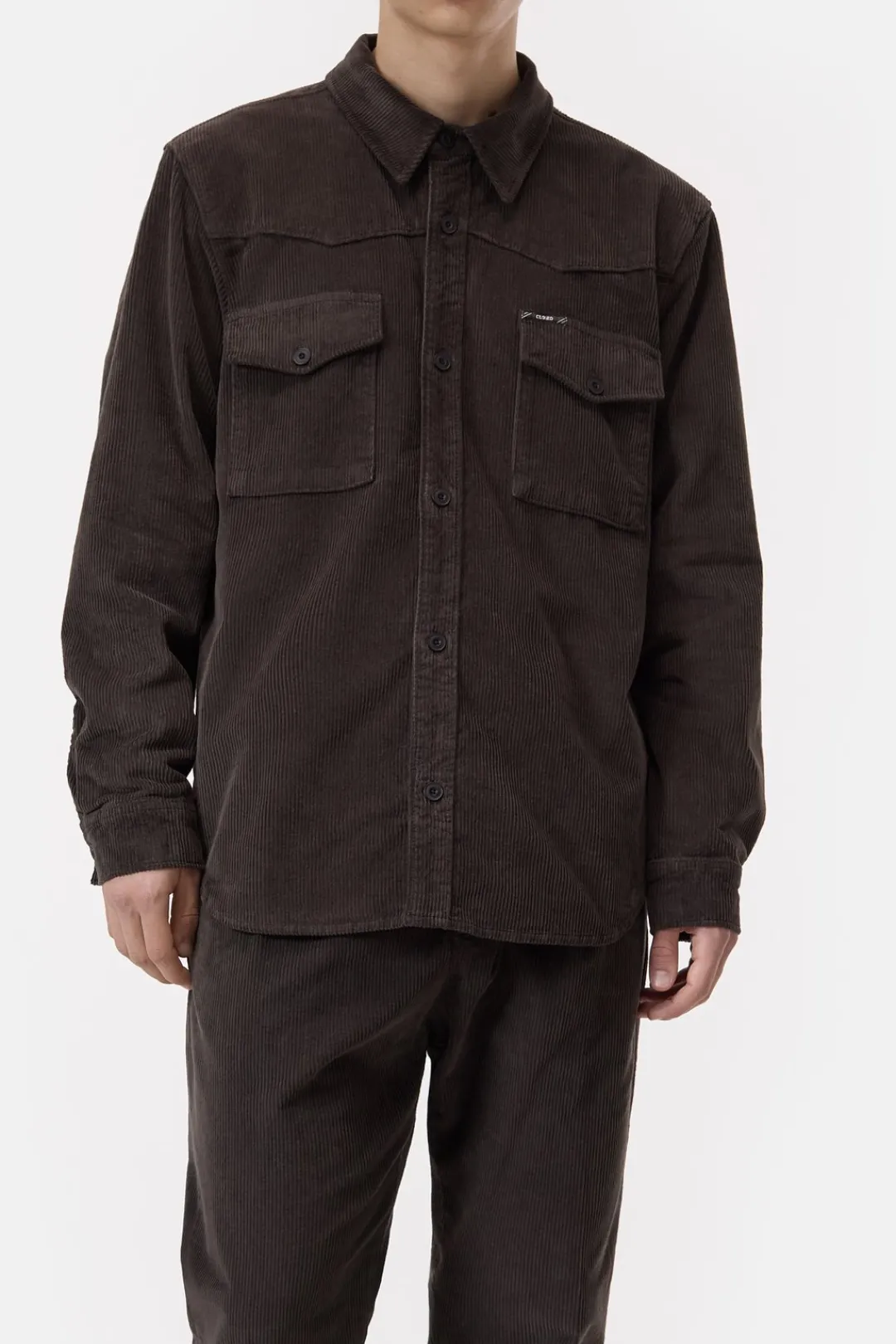 Closed Corduroy shirt Ebony Discount