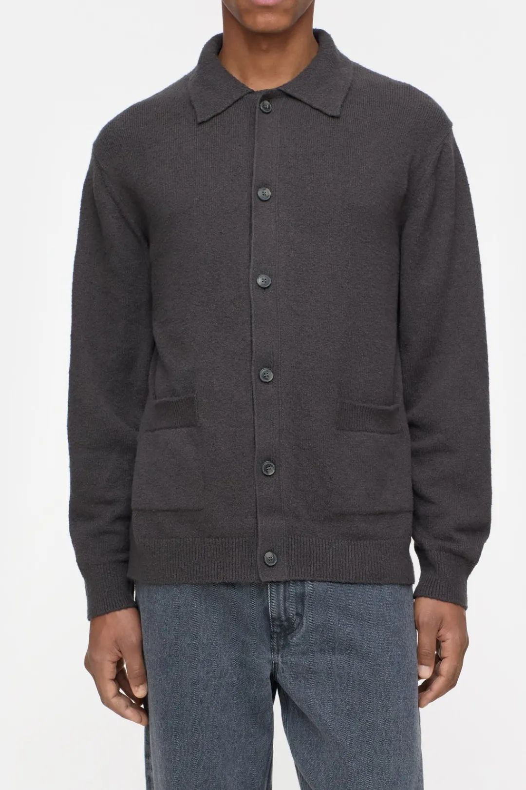 Closed Cotton blend cardigan Tapenade grey Outlet
