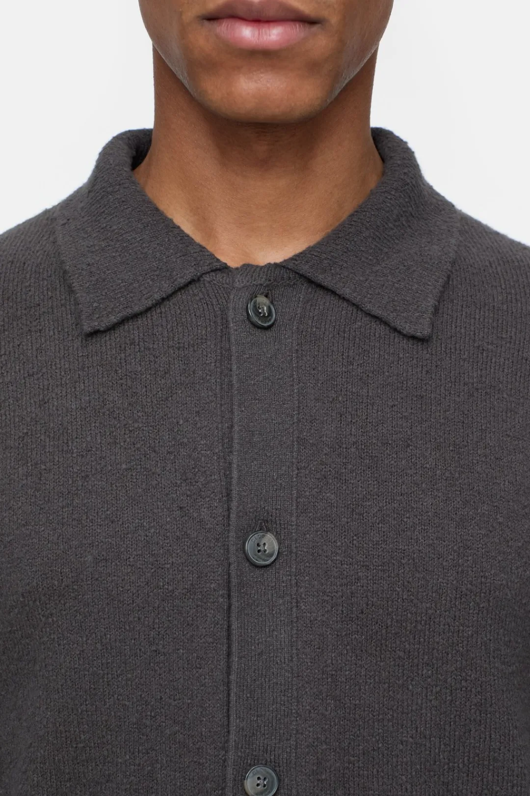 Closed Cotton blend cardigan Tapenade grey Outlet