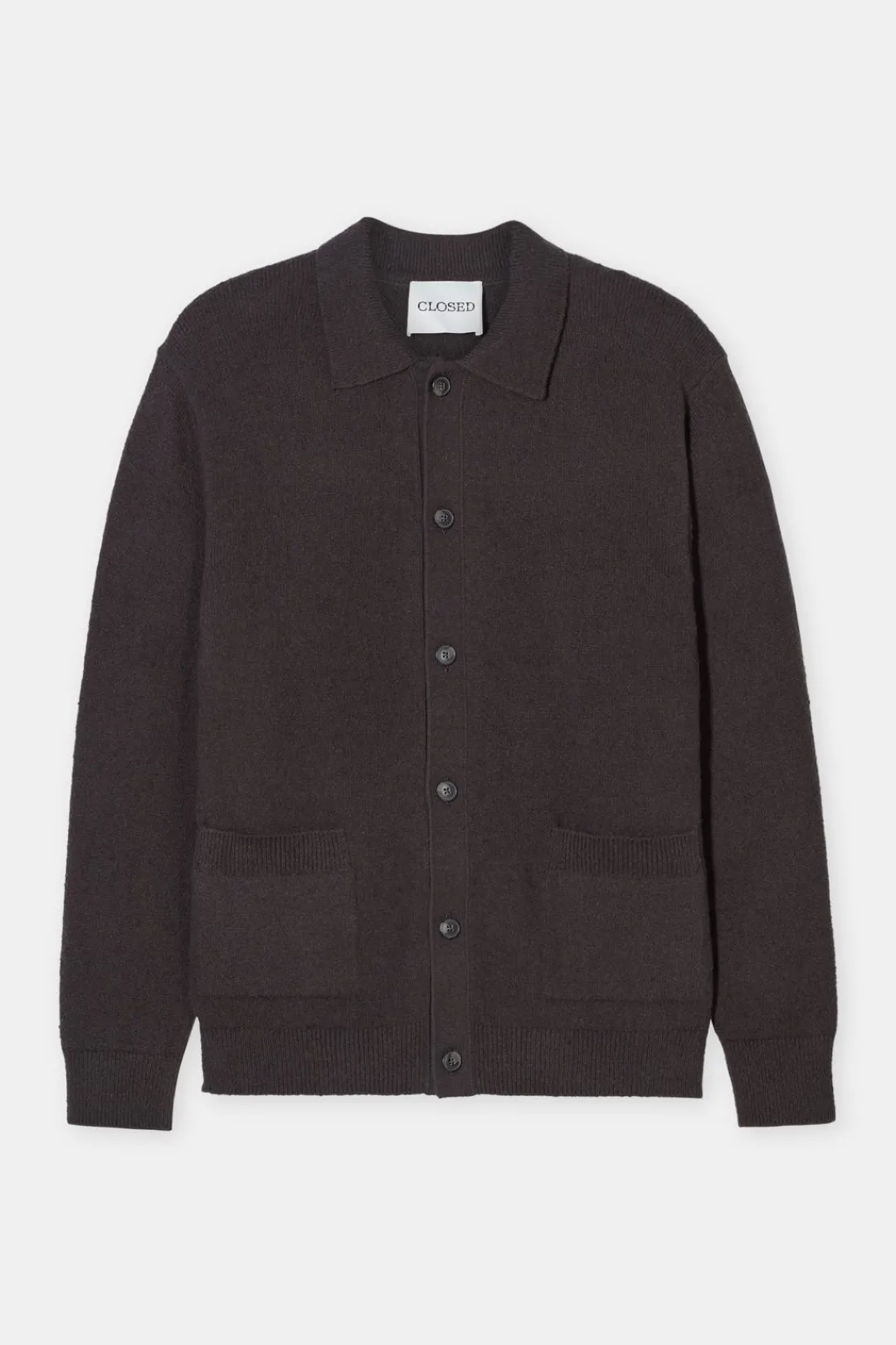 Closed Cotton blend cardigan Tapenade grey Outlet