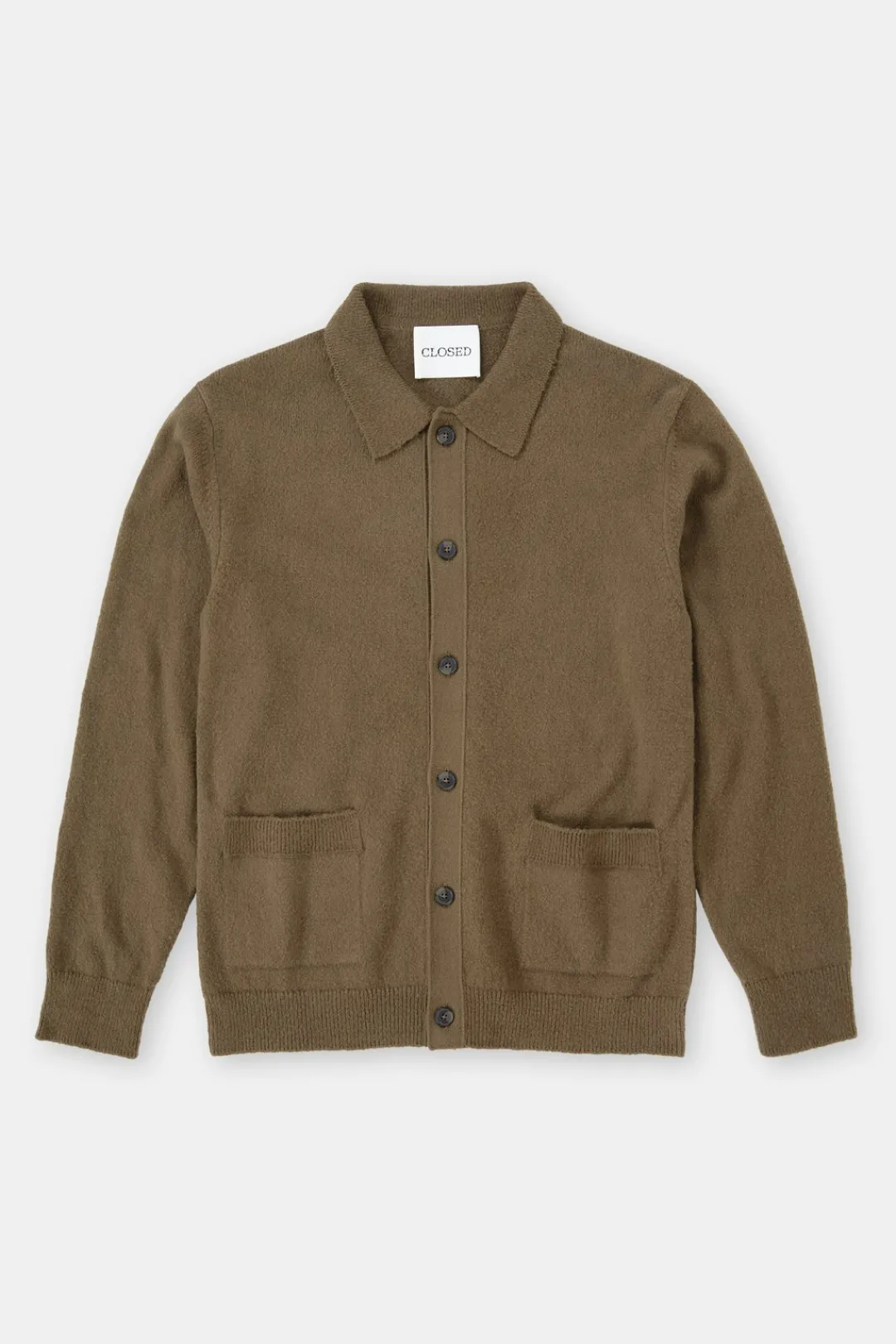 Closed Cotton blend cardigan Golden moss Sale