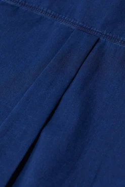 Closed Cotton blouse Dark blue