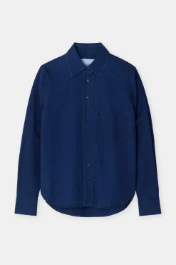 Closed Cotton blouse Dark blue