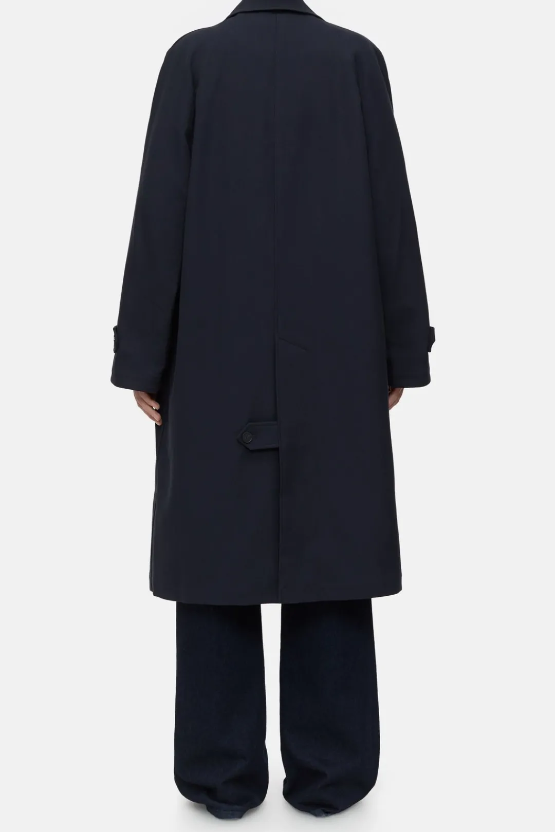 Closed Cotton coat Space blue Sale