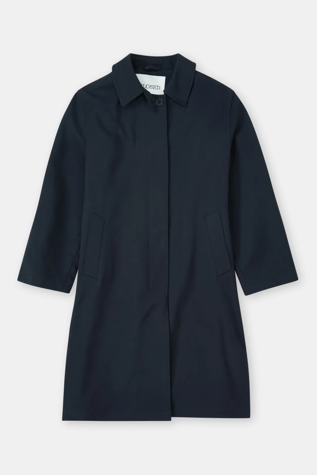 Closed Cotton coat Space blue Sale