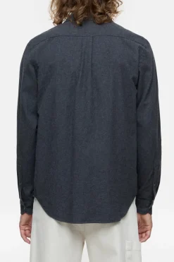Closed Cotton shirt Dark grey melange Online