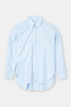 Closed Cotton shirt blouse Lazio blue Outlet