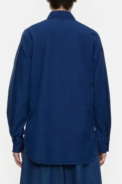 Closed Cotton shirt blouse Dark blue