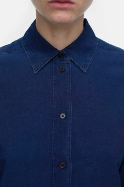 Closed Cotton shirt blouse Dark blue