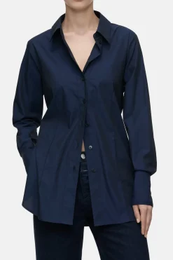 Closed Cotton shirt blouse Space blue Sale