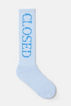 Closed Cotton socks Lazio blue Outlet