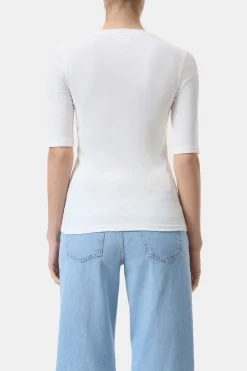 Closed Cotton T-shirt Ivory Online