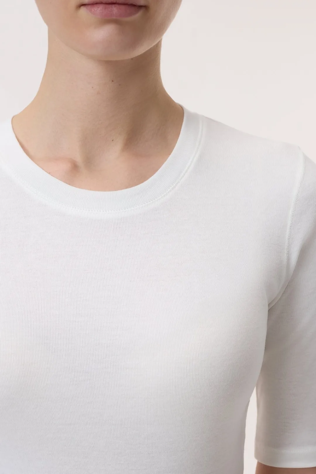 Closed Cotton T-shirt Ivory Online