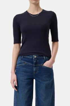 Closed Cotton T-shirt Dark night Outlet