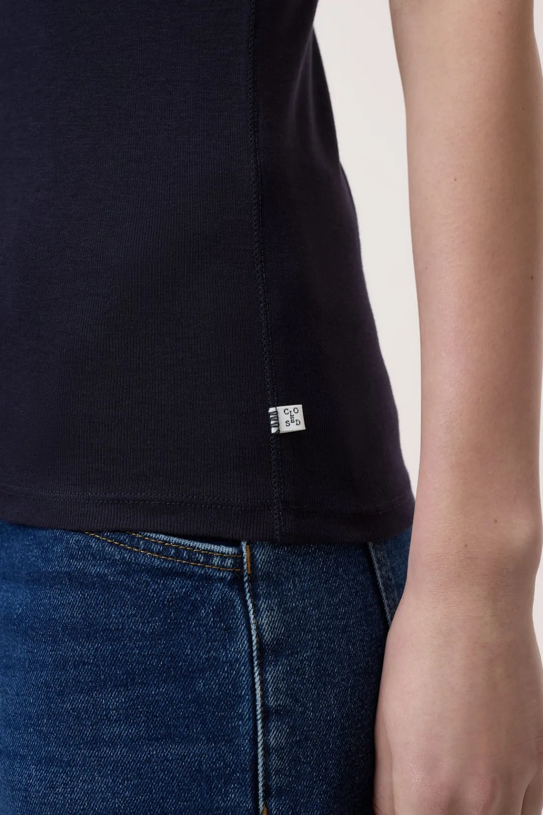 Closed Cotton T-shirt Dark night Outlet