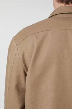 Closed Cotton Twill Overshirt Brown sugar Online