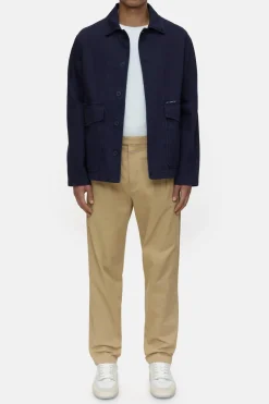 Closed Cotton twill overshirt Dark night Online